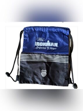 FREE Ironman Blue and Black Drawstring Backpack Sling bag Tempe Arizona